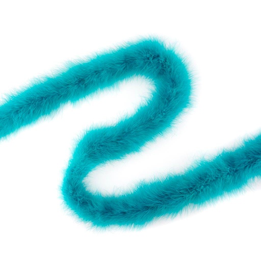[5-H18--DKA] Marabou Boa Medium Weight   2yd --Dark Aqua