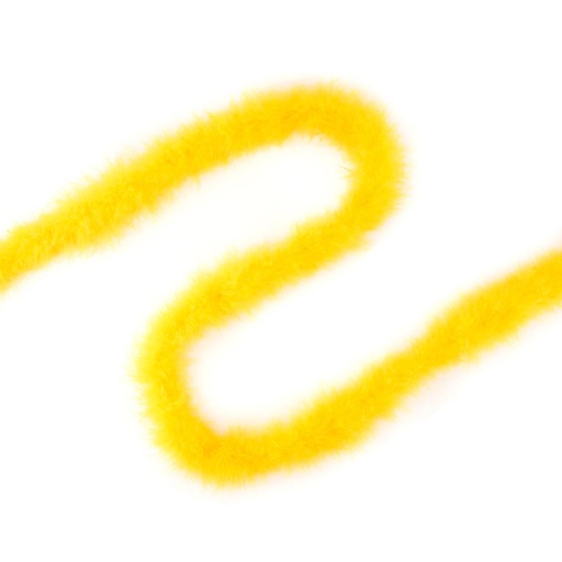 [5-H18--GO] Marabou Boa Medium Weight   2yd --Gold