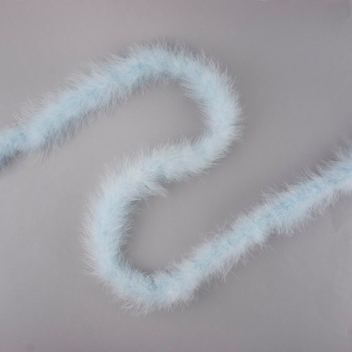 [5-H18--LB] Marabou Boa Medium Weight   2yd --Light Blue