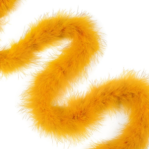 [5-H18--MGD] Marabou Boa Medium Weight   2yd --Marigold