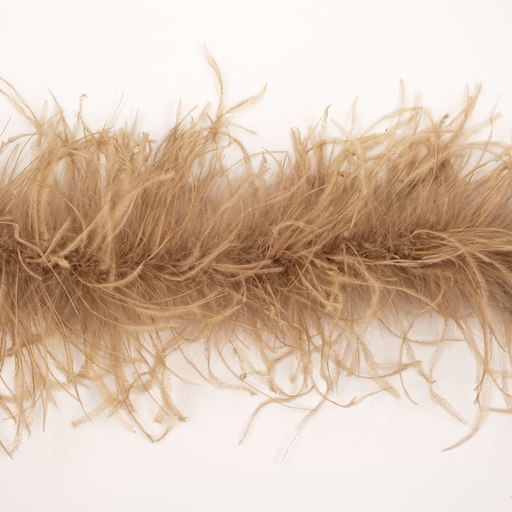 [5-TWOPLY--CML] Ostrich Boa Two Ply 2yd --Camel