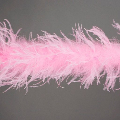 [5-TWOPLY--CP] Ostrich Boa Two Ply 2yd --Candy Pink