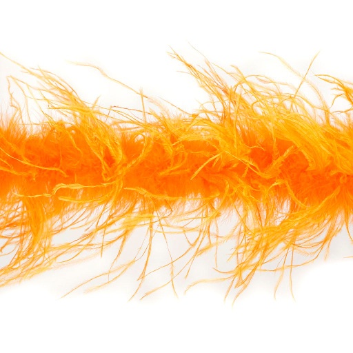 [5-TWOPLY--MNG] Ostrich Boa Two Ply 2yd --Mango