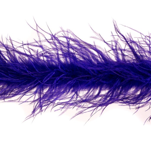 [5-TWOPLY--RE] Ostrich Boa Two Ply 2yd --Regal