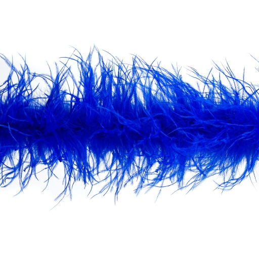 [5-TWOPLY--RL] Ostrich Boa Two Ply 2yd --Royal
