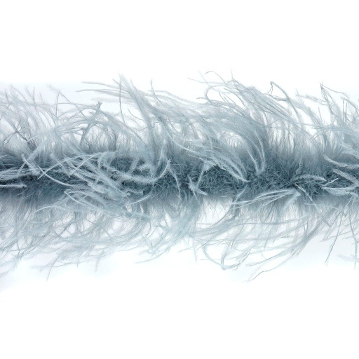 [5-TWOPLY--SLV] Ostrich Boa Two Ply 2yd --Silver