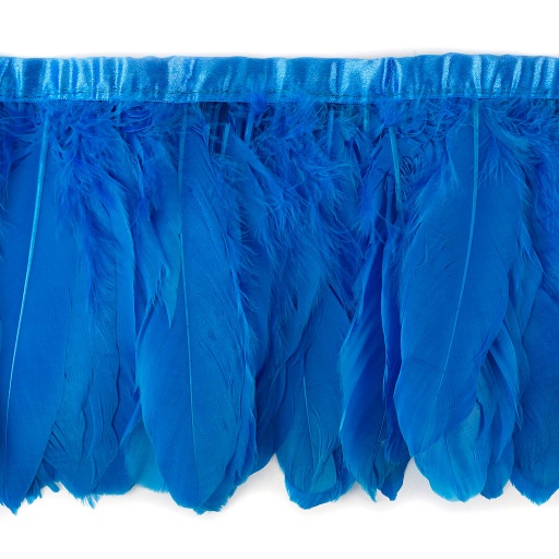 [FPP6--BTZ] Goose Pallets Parried Fringe With Bias 6 inch   1yd Bolt --Blue Topaz