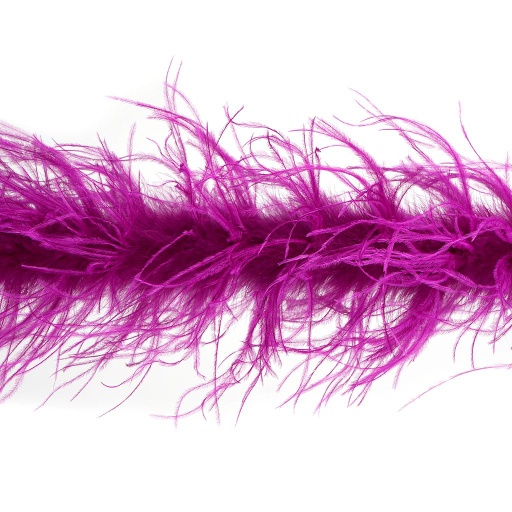 [5-TWOPLY--VB] Ostrich Boa Two Ply 2yd --Very Berry
