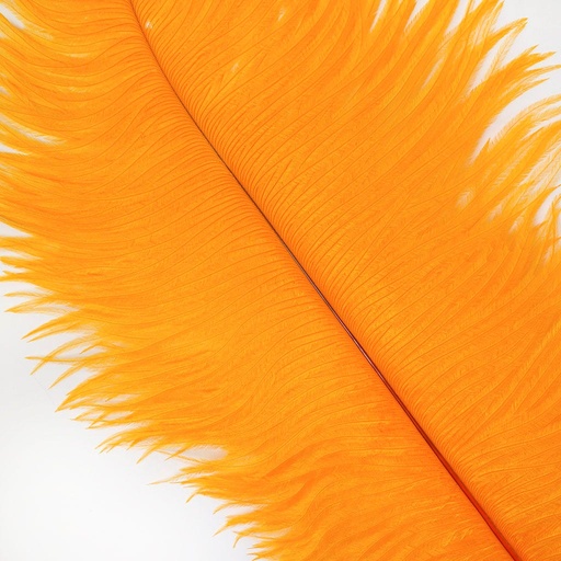 [B806--MNG] Ostrich Plumes Selected 17 inch & UP   1PC PKG --Mango